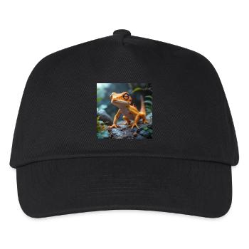 Gekkonius - Kinder Basecap - Schwarz - Vorne