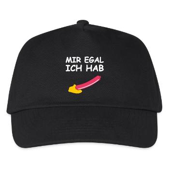 Je m’en fiche, j’ai un saucisson - Casquette de baseball Enfant - noir - Devant