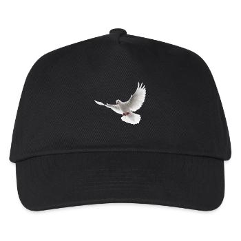 Taube - Kinder Basecap - Schwarz - Vorne