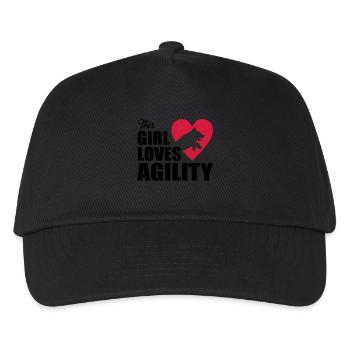 agility - Kinder Basecap - Schwarz - Vorne