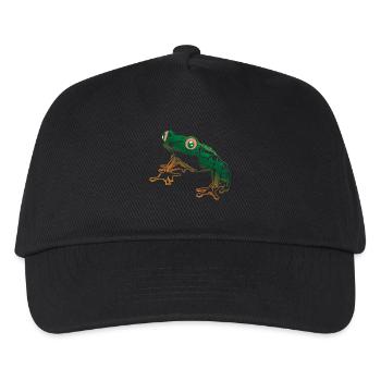 Tree Frog Graphic Aquatic Amphibian Frog Lovers - Kids’ Baseball Cap - black - Front