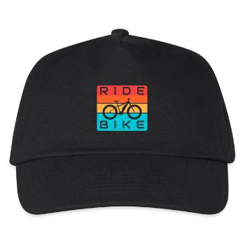 RIDE BIKE - Kids’ Baseball Cap - black - Front