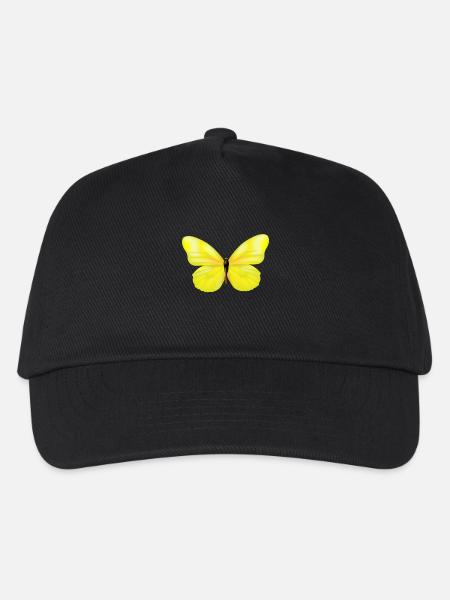 Schmetterling - Kinder Basecap - Schwarz