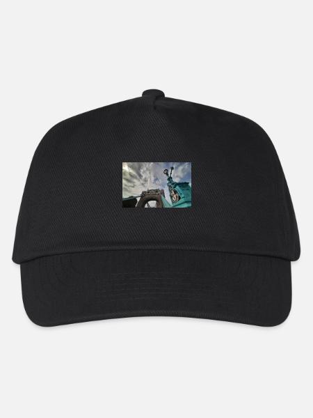 Tower bridge London with cloudy sky - Kids’ Baseball Cap - black
