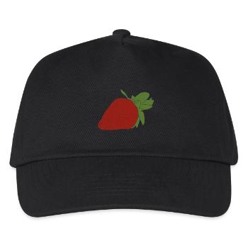 Fraise - Casquette de baseball Enfant - noir - Devant