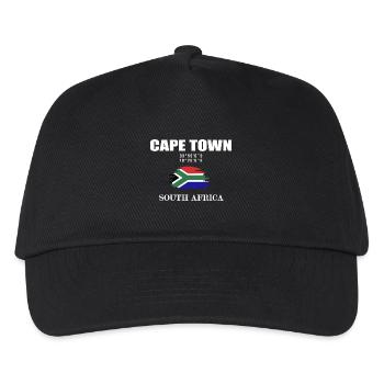 Cape Town Afrique du Sud Le Cap - Casquette de baseball Enfant - noir - Devant