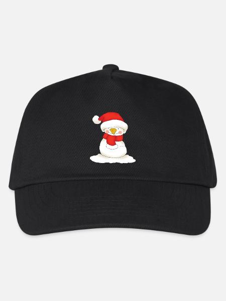 Christmas Snowman - Casquette de baseball Enfant - noir