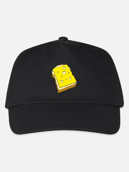 Käsebrot - Kinder Basecap - Schwarz