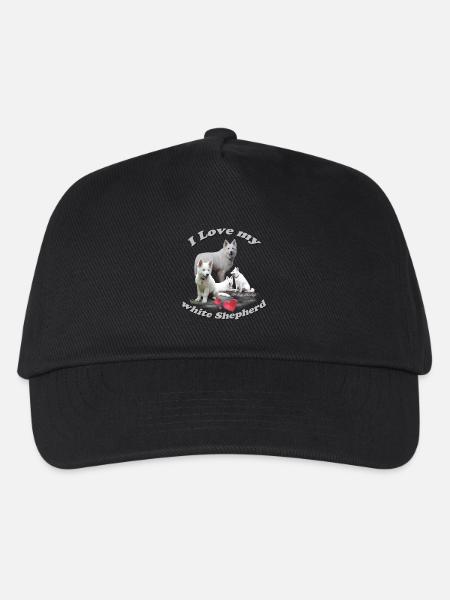 weißer Schäferhund - Kinder Basecap - Schwarz