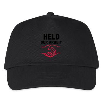 Held der Arbeit - Kinder Basecap - Schwarz - Vorne