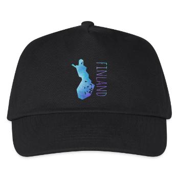 finland - Kids’ Baseball Cap - black - Front