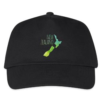new zealand - Kids’ Baseball Cap - black - Front
