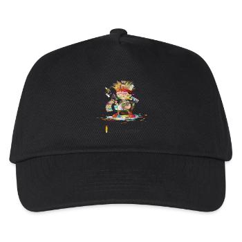 Illustrator - Kinder Basecap - Schwarz - Vorne