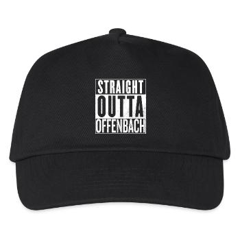 Straight Outta Offenbach - Kinder Basecap - Schwarz - Vorne