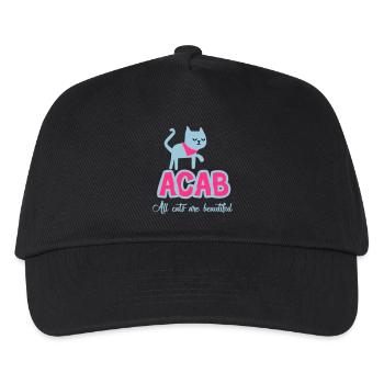 Alle Katzen sind schön - Kinder Basecap - Schwarz - Vorne