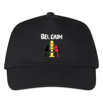 Nation Design Belgium Atomium brwGB - Kids’ Baseball Cap - black - Front