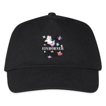 Die Königin der Einhörner! - Kinder Basecap - Schwarz - Vorne