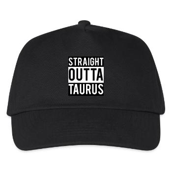 Sternzeichen Stier / Zodiac Taurus - Kinder Basecap - Schwarz - Vorne