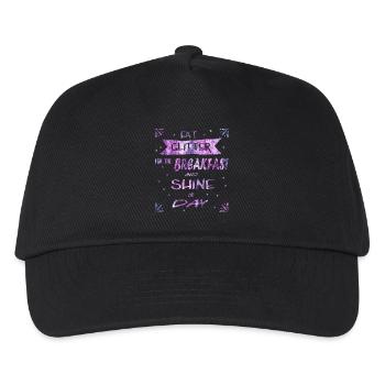 Eat Glitter radiate Unicorn queen - Kids’ Baseball Cap - black - Front