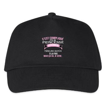 Twirling baton - Casquette de baseball Enfant - noir - Devant