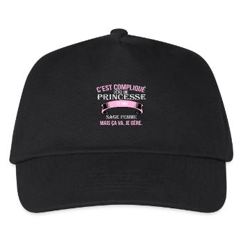 Sage Femme - Casquette de baseball Enfant - noir - Devant
