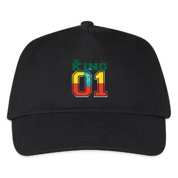couple land king 01 prince Ethiopia - Kids’ Baseball Cap - black - Front