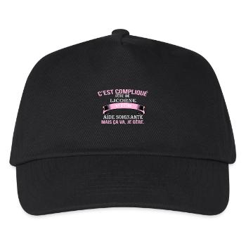 Aide soignante - Casquette de baseball Enfant - noir - Devant