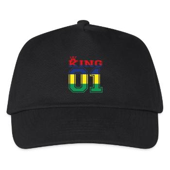 land partner king 01 prince Mauritius - Kinder Basecap - Schwarz - Vorne