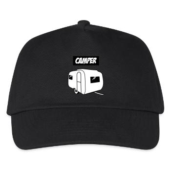 camper - Kids’ Baseball Cap - black - Front