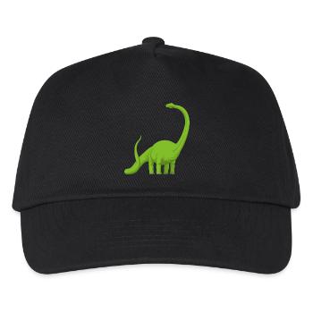 Dinosaurs: Comic Diplodocus - Kids’ Baseball Cap - black - Front