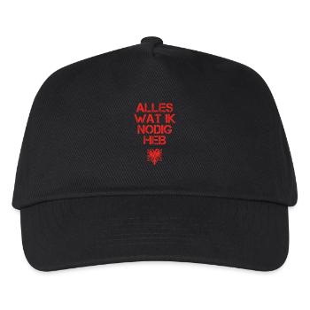 presentje wat ik nodig ALBANIEN - Kinder Basecap - Schwarz - Vorne
