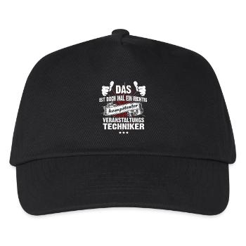 Männer-T-Shirt Beruf Veranstaltungstechniker - Kinder Basecap - Schwarz - Vorne