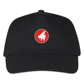 Gift piano piano - Kids’ Baseball Cap - black - Front