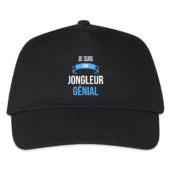 je suis un Jongleur génial - Casquette de baseball Enfant - noir - Devant