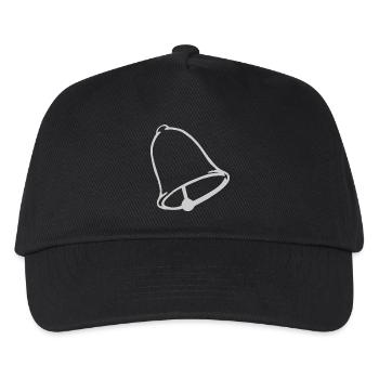 Glocke - Kinder Basecap - Schwarz - Vorne