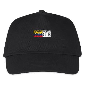 never forget your roots love Kolumbien - Kinder Basecap - Schwarz - Vorne