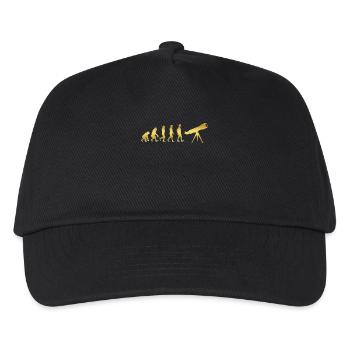 evolution human ekg heartbeat astronomy astronomy - Kids’ Baseball Cap - black - Front