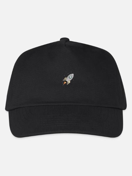 Rakete - Kinder Basecap - Schwarz