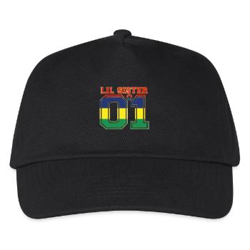SCHWESTER LIL SISTER QUEEN 01 Mauritius - Kinder Basecap - Schwarz - Vorne