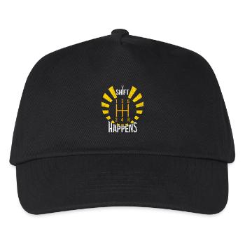 Shift Happens - Kids’ Baseball Cap - black - Front