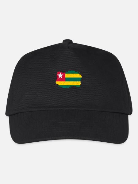 Roots Wurzeln Flagge heimat Land Togo png - Kinder Basecap - Schwarz