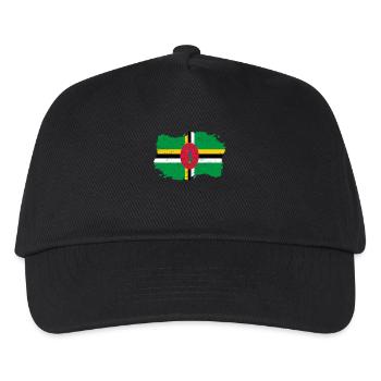 Roots roots flag homeland country Dominica png - Kids’ Baseball Cap - black - Front