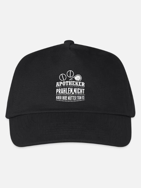 Lustiges Apotheker Apotheken Shirt Prahlen Nicht - Kinder Basecap - Schwarz
