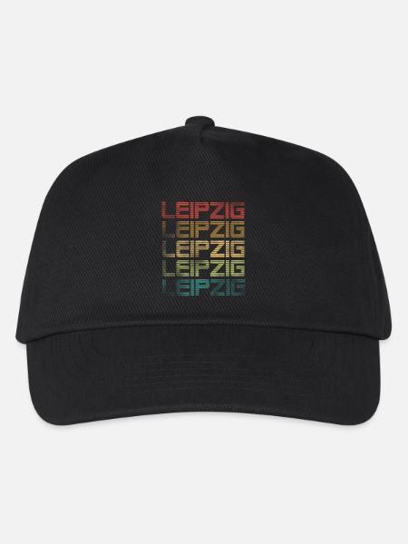 Leipzig - Used Look - Kinder Basecap - Schwarz