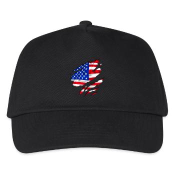 america design united - Casquette de baseball Enfant - noir - Devant