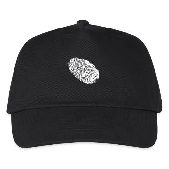 fingerprint dna dna gift harp harp harp - Kids’ Baseball Cap - black - Front