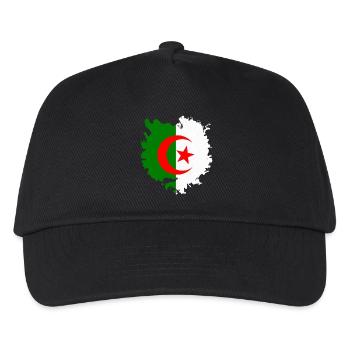 Algerien - Kinder Basecap - Schwarz - Vorne