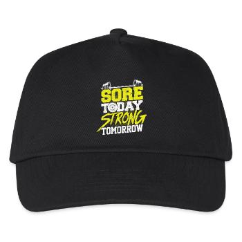 Fitness Score Today Strong Demain - Casquette de baseball Enfant - noir - Devant