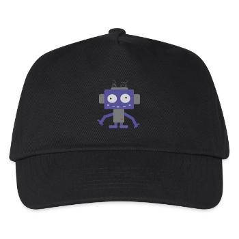 Cute Little Robot - Kids’ Baseball Cap - black - Front