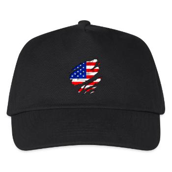 america design united - Casquette de baseball Enfant - noir - Devant